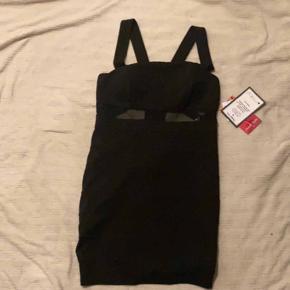 Size XL black mesh cutout Bodycon dress